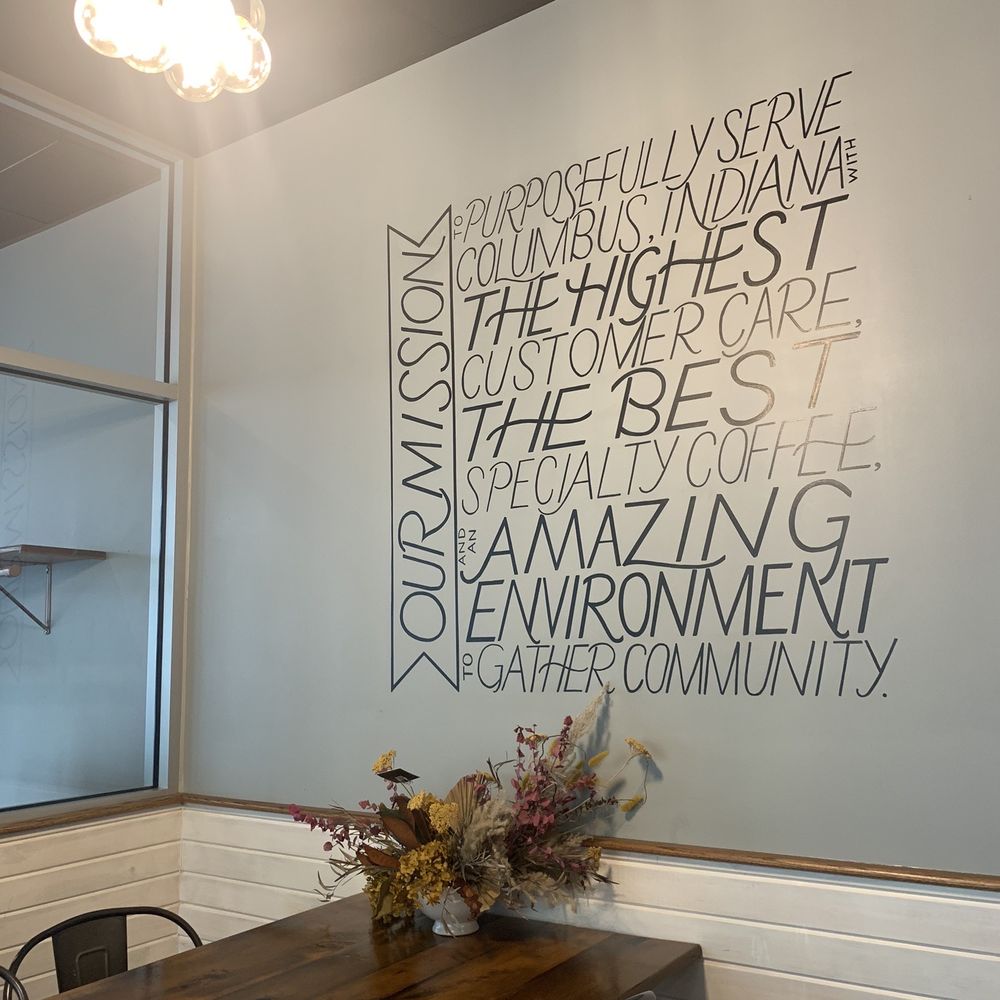 Lucabe Coffee Co. - Love this table - Coffee & Tea Near Me - Columbus, Indiana