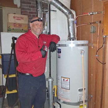 Mr. Rooter Plumbing - Chris with our new water heater - Plumbing Near Me - Gladstone, Oregon Mr. Rooter Plumbing - Chris with our new water heater - Plumbing Near Me - Gladstone, Oregon