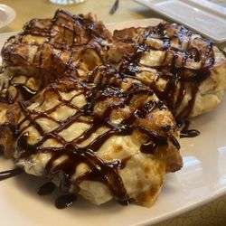 Myers Steakhouse & Inn - Portabella mushroom appetizer. 3 HUGE ones