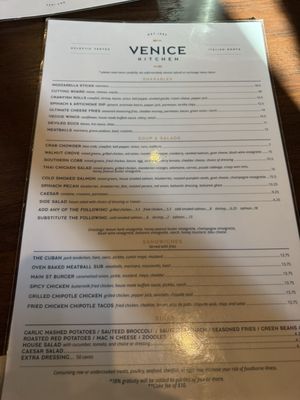 Menu photo 1 Venice Kitchen Memphis, TN Menu photo 1 Venice Kitchen Memphis, TN