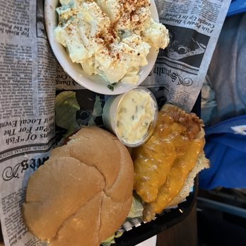 Mink River Basin - White Door County Whitefish Sandwich** - Sports Bars Near Me - Ellison Bay, Wisconsin