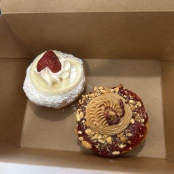 Lone Peak Provisions - Strawberries & Cream and PB & J donuts - Burgers Near Me - Bozeman, Montana Lone Peak Provisions - Strawberries & Cream and PB & J donuts - Burgers Near Me - Bozeman, Montana