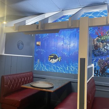 Harbor Inn Seafood - a fish mural on the wall - Seafood Near Me - Lynchburg, Virginia