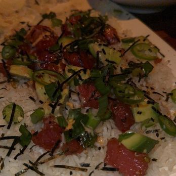 Yard House - Poke nachos, substituted with rice - New American Near Me - Henderson, Nevada Yard House - Poke nachos, substituted with rice - New American Near Me - Henderson, Nevada