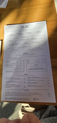 Menu photo 7 Jeju Restaurant Portland, OR