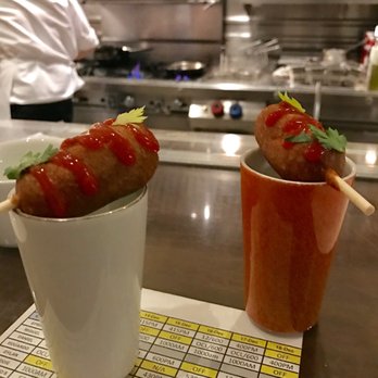 Spago - mini corndogs from the kitchen! - New American Near Me - Beverly Hills, California Spago - mini corndogs from the kitchen! - New American Near Me - Beverly Hills, California