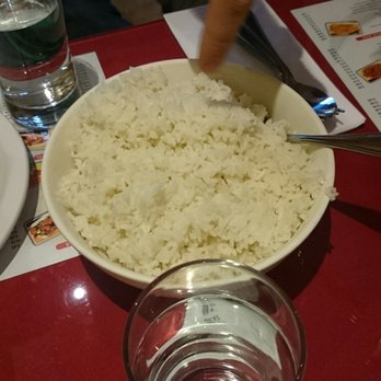 Chilli Chicken House - Rice on the side of 2 meat entrées - Chinese Near Me - Mississauga, Ontario