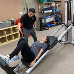 Pacer Physical Therapy - Single leg press on Total Gym