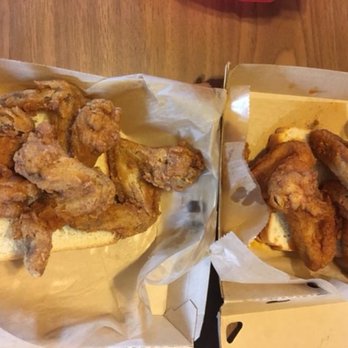 Chuck's Hot Chicken - small wings with very little meat on the bones. - Chicken Shop Near Me - Maryland Heights, Missouri