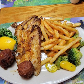 Stumpknockers On The River - Blackened grouper with fries - Seafood Near Me - Dunnellon, Florida Stumpknockers On The River - Blackened grouper with fries - Seafood Near Me - Dunnellon, Florida