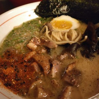 Strings Ramen Shop - Kuro Buta Tonkotsu ramen with duck - Ramen Near Me - Chicago, Illinois Strings Ramen Shop - Kuro Buta Tonkotsu ramen with duck - Ramen Near Me - Chicago, Illinois