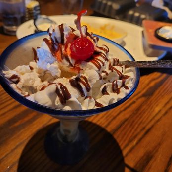 LongHorn Steakhouse - a bowl of ice cream with a cherry on top - Steakhouses Near Me - Athens, Georgia