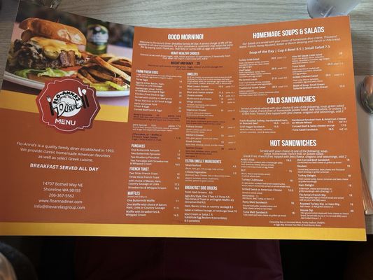 Menu photo 1 Flo-Anna's Diner Shoreline, WA Menu photo 1 Flo-Anna's Diner Shoreline, WA
