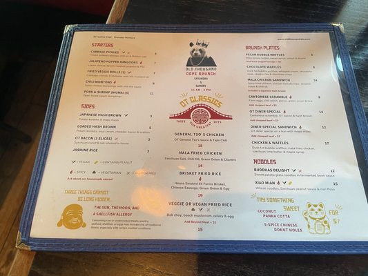 Menu photo 6 Old Thousand Austin, TX