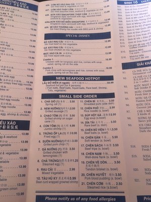 Menu photo 2 Pho Viet Nam 999 Brantford, ON