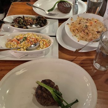 Town Hearth - Filet mignon. Elotes corn. Brussel sprouts. BLT mac. - American Near Me - Dallas, Texas Town Hearth - Filet mignon. Elotes corn. Brussel sprouts. BLT mac. - American Near Me - Dallas, Texas