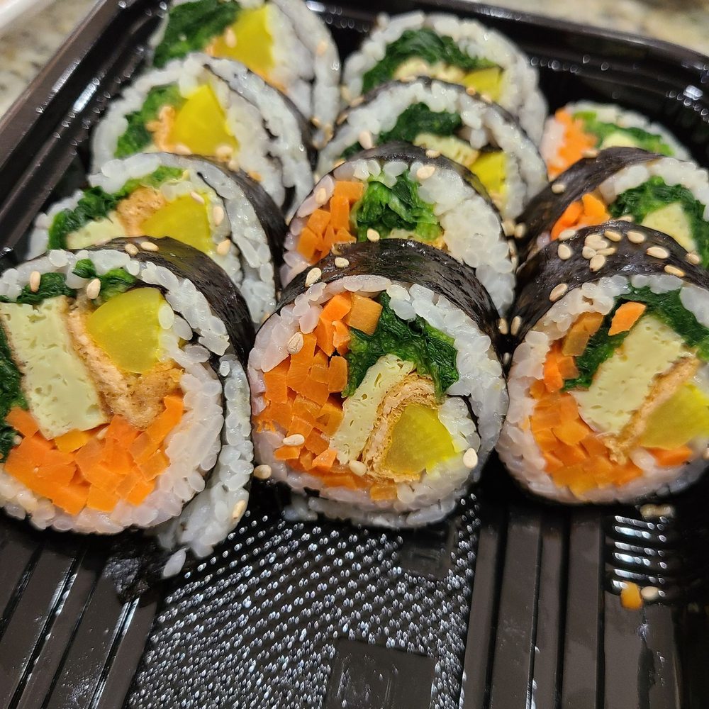 Tofu Kimbap? I forget which one this is. Tofu Kimbap? I forget which one this is.