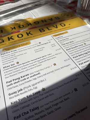 Menu photo 1 Bangkok Boulevard Edmonds, WA