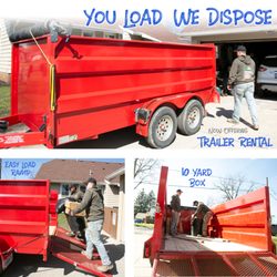 A+ Equipment Services and Excavation - OU LOAD, WE DISPOSE! 10 Yard Trailer Drop-Offs Available. You can load with any household, yard or construction debris (but no concrete, shi