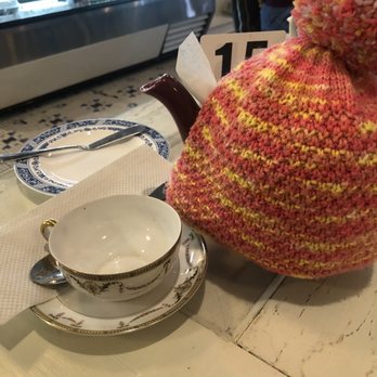 Emma's Tea Spot - My pot of tangerine ginger tea in its little cozy. - Coffee & Tea Near Me - Baltimore, Maryland