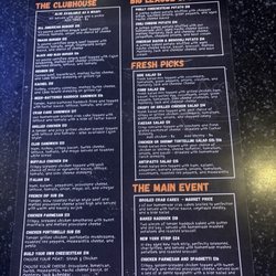 Champions Sports Bar & Grill - Menu