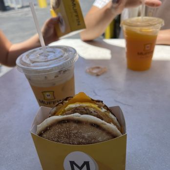 Muffin Can Stop Us - Sausage muffin and Horchata iced - Cafes Near Me - Studio City, California