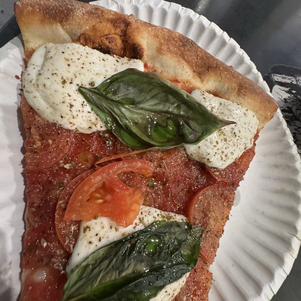 Joe's Pizza - My slice of Margarita Pizza - Pizza Near Me - Miami, Florida