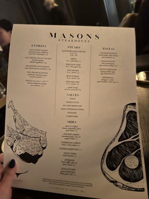 Menu photo 6 Masons Steakhouse Quincy, MA Menu photo 6 Masons Steakhouse Quincy, MA
