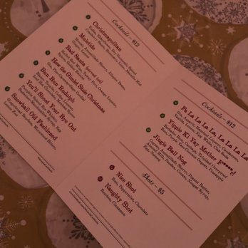 Miracle II Christmas pop-up - Drink menu - Bars Near Me - Atlanta, Georgia