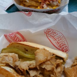 Teriyaki chicken cheese steak and ultimate fries