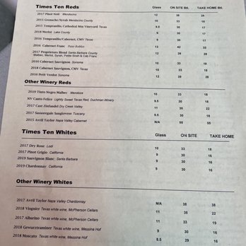 Times Ten Cellars - Menu - Wine Bars Near Me - Dallas, Texas Times Ten Cellars - Menu - Wine Bars Near Me - Dallas, Texas
