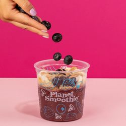 Planet Smoothie - Acai and dragon fruit bowls topped with fresh fruit and superfoods for an easy, on-the-go boost.