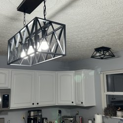 Emraxx Services - Client had 7 lights fixtures to replace in the first level of their home.