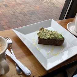 Latte, Cappuccino, and avocado toast