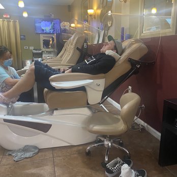 American Nail Spa - My fiancé getting the Ultimate Spa Package. Only $50!! - Nail Salons Near Me - Elk Grove, California American Nail Spa - My fiancé getting the Ultimate Spa Package. Only $50!! - Nail Salons Near Me - Elk Grove, California
