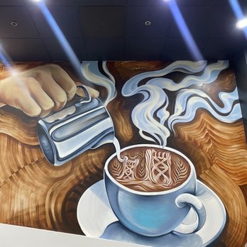 Grace Coffee Roasters - Beautiful mural - Coffee Roasteries Near Me - Sacramento, California