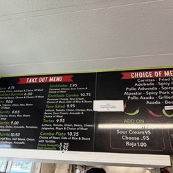 El Rincon Taqueria - Menu
