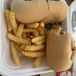 a sandwich and french fries a sandwich and french fries