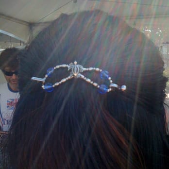Orange International Street Fair - Flexi hair twist in my hair - Festivals Near Me - Orange, California