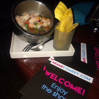 Flamingo Theater Bar - Passion fruit shrimp ceviche - Comedy Clubs Near Me - Miami, Florida