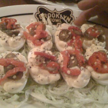 Brooklyn Bowl - Deviled Eggs (shooters) from HEAVEN - Bowling Near Me - Brooklyn, New York Brooklyn Bowl - Deviled Eggs (shooters) from HEAVEN - Bowling Near Me - Brooklyn, New York