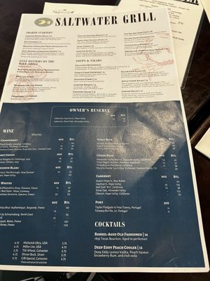 Menu photo 2 The Saltwater Grill Galveston, TX Menu photo 2 The Saltwater Grill Galveston, TX