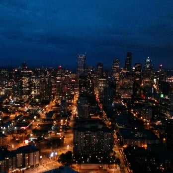 Space Needle - Evening View from the Space Needle - Landmarks & Historical Buildings Near Me - Seattle, Washington