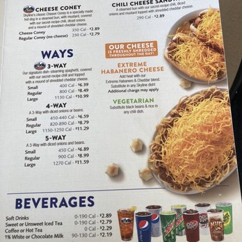 Skyline Chili - Menu - Fast Food Near Me - Cincinnati, Ohio