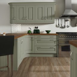 Photo of Hindley Kitchen Centre - Heritage Painted Sage Grey