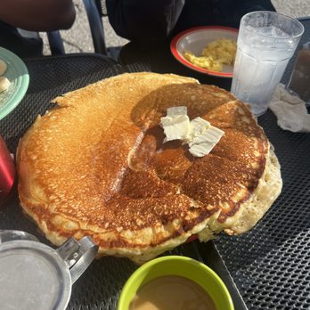 Loulou's Griddle In the Middle - Hubcap pancake, all 6 of us picked at it and still didn't finish it! - Breakfast & Brunch Near Me - Monterey, California Loulou's Griddle In the Middle - Hubcap pancake, all 6 of us picked at it and still didn't finish it! - Breakfast & Brunch Near Me - Monterey, California