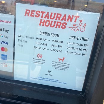 El Pollo Loco - Make sure to come after 9:30 and they wouldn't open the door til 10. - Fast Food Near Me - Glendale, California El Pollo Loco - Make sure to come after 9:30 and they wouldn't open the door til 10. - Fast Food Near Me - Glendale, California