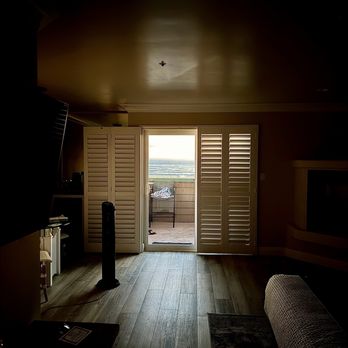 SeaVenture Beach Hotel - Inside room looking out - Seafood Near Me - Pismo Beach, California SeaVenture Beach Hotel - Inside room looking out - Seafood Near Me - Pismo Beach, California