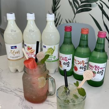 Somethin - Makgeolli & soju bottles $6.99 each for their promo and BOGO 50% off soju cocktails as of 9/23/24. Great deal! - Korean Near Me - La Mirada, California Somethin - Makgeolli & soju bottles $6.99 each for their promo and BOGO 50% off soju cocktails as of 9/23/24. Great deal! - Korean Near Me - La Mirada, California