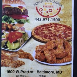Mission Pizzeria - Menu